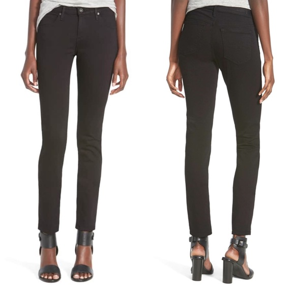 Ag Adriano Goldschmied Denim - Black Skinny Jean AG The Stilt Cigarette 27x30
